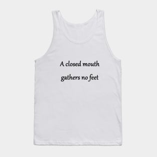 Funny 'Foot in Mouth' Joke Tank Top